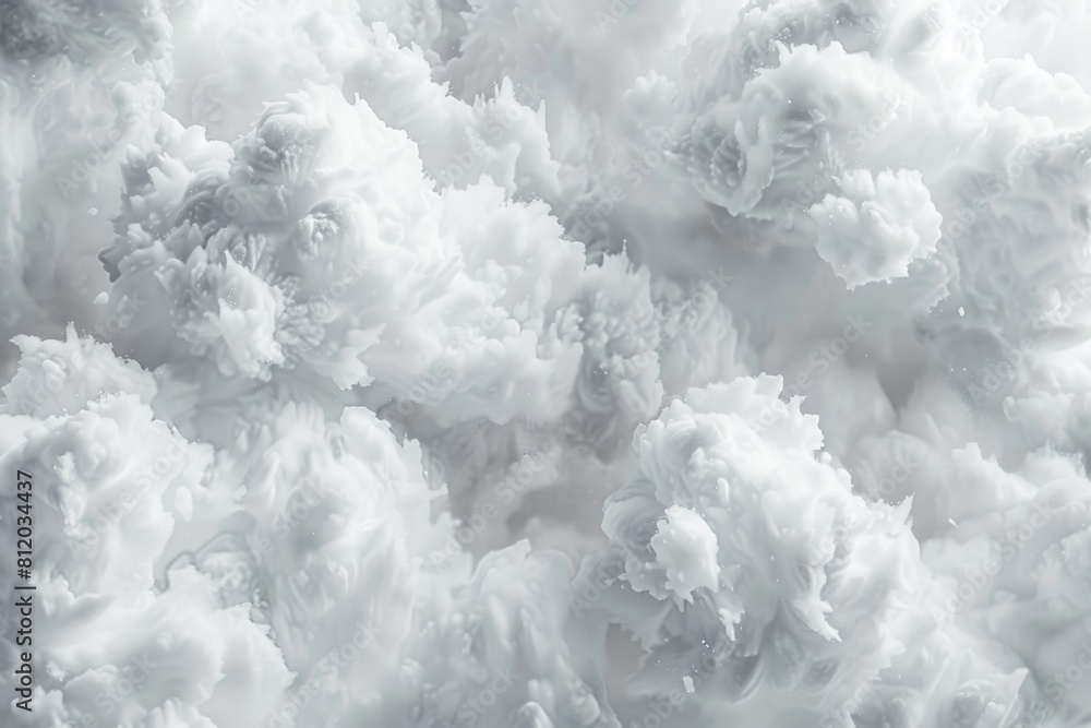 Poster A bunch of clouds floating in the air. Suitable for various design projects