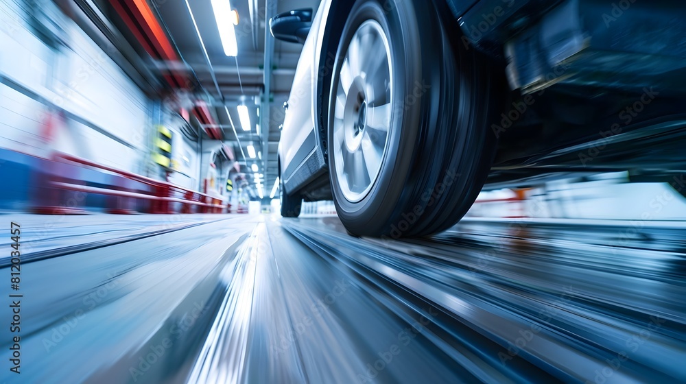 Poster dynamic vehicle brake testing on high-speed track for safety and performance