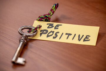 Key with be positive written on paper