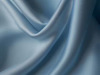 Sublime Serenity Capture the serene beauty of blue silk fabric as it catches the light, casting soft shadows and gentle highligh