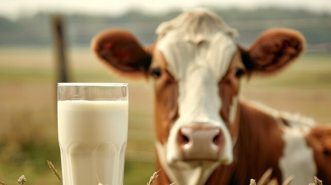 A harmonious and consistent design emerges when combining milk with the essence of a cow