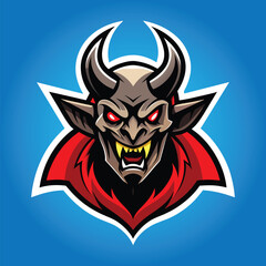Demon devil mascot logo design