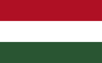 Hungarian flag vector illustration. The national flag of Hungary.