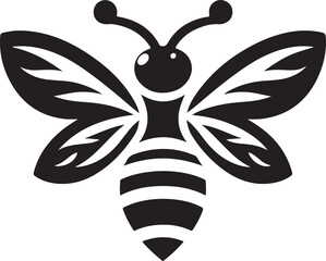 Best Bee vector, Silhouette, illustration.
