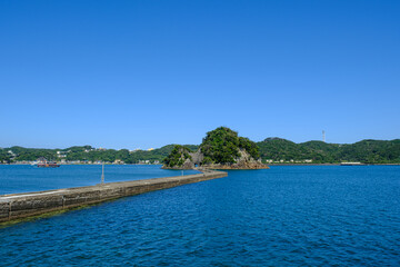 伊豆　犬走島堤防
