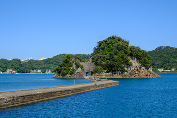 伊豆　犬走島堤防