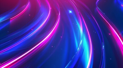 Obraz premium Abstract neon background with neon glow.