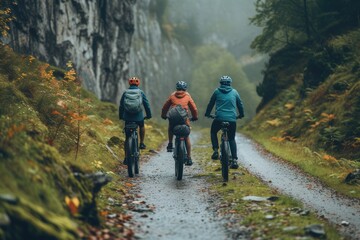 Family Escapade: Cycling Through Majestic Mountain Paths