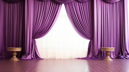 Elegant and sophisticated purple wedding stage decor inspirations