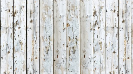 White Washed Wooden Fence with Natural Textures
