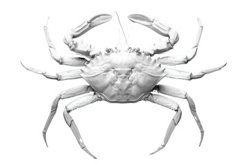 crab isolated on white transparent background