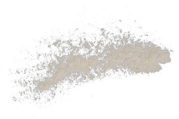 Spreading out of face powder isolated transparent