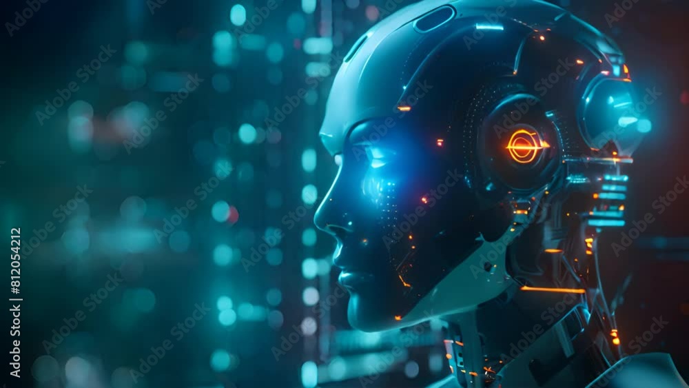 Poster the realm of robotics and automation, where machines mimic human actions, reshaping industries and e
