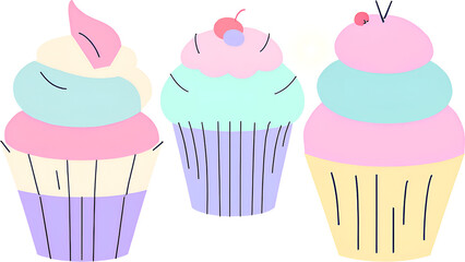 pink cupcake with icing