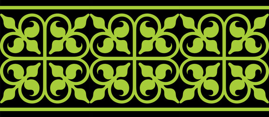 Безымянный-1Strip of plant patterns. Ethno style. Kazakh ornaments. Horizontal patterned design. Traditional patterns of Kazakhs. Ancient Turkic ornaments. Traditions of Kazakhstan. Decorative art of 