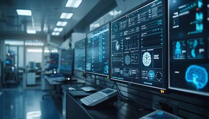 An edge computing setup in a hospital, quickly analyzing patient data at the source to improve healthcare responses