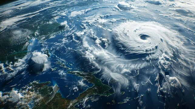 地球規模の超巨大台風