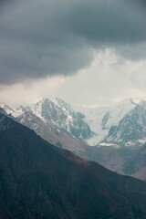 landscape in the mountains furmanov peak almaty kazakhstan
