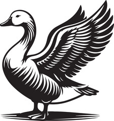 Fototapeta premium duck mom and child vector illustration