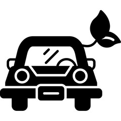 Eco Friendly Electric Car Icon