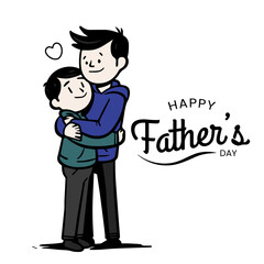 Fathers Day Love Hugs Son Happy