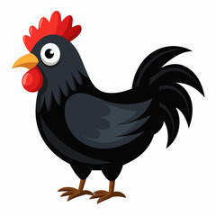Ayam Cremini Cartoon Vector Illustration
