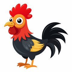 Ayam Cremini Cartoon Vector Illustration