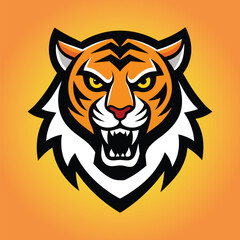 Tiger mascot logo design tiger vector illustration