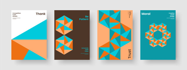 Fototapeta premium Modern Flyer Design. Creative Book Cover Template. Abstract Report Layout. Brochure. Poster. Banner. Business Presentation. Background. Brand Identity. Catalog. Handbill. Leaflet. Journal. Notebook