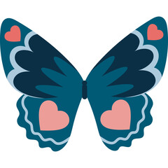 Butterfly With Heart Ornament 