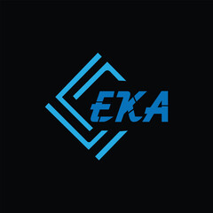 EKA Letter Initial Logo Design Template Vector Illustration