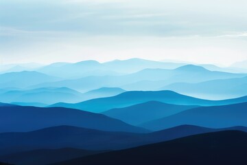 Scenic Mountain Range at Dusk. Natural Landscape with White Peaks, Rolling Clouds and Stunning