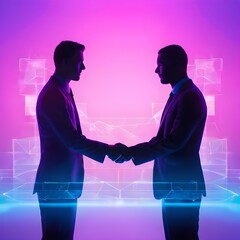Business Executives Sealing a Handshake