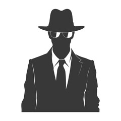 Silhouette incognito full body black color only