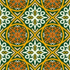 Seamless Ikat ethnic traditional pattern geometric abstract folklore ornament Tribal ethnic illustration background