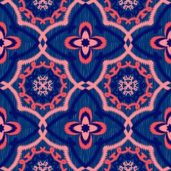 Seamless Ikat ethnic traditional pattern geometric abstract folklore ornament Tribal ethnic...