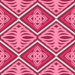 Seamless Ikat ethnic traditional pattern geometric abstract folklore ornament Tribal ethnic illustration background