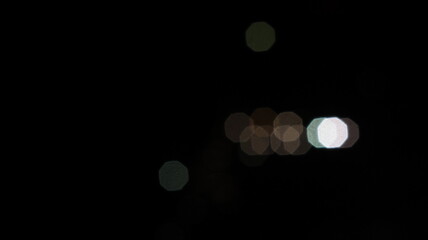 Retro lights blur on the black background
