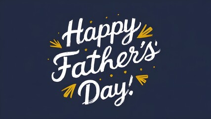 Elegant Father's Day Lettering Design