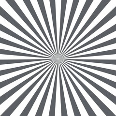 Obraz premium A grey and white sunburst pattern on a white background.