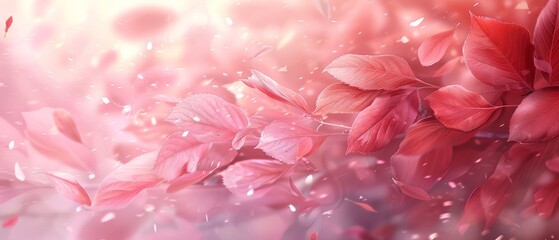 In the Cherry Blossom Petals wallpaper, soft pink hues blend seamlessly, evoking a serene ambiance. Each delicate petal seems to dance on the breeze, infusing the room with a sense of tranquility.