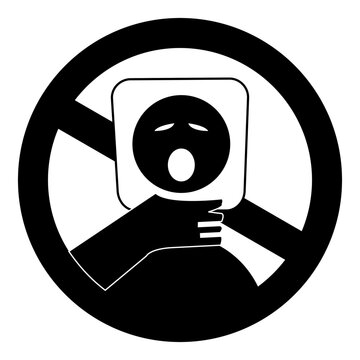 icon suffocation hazard warning