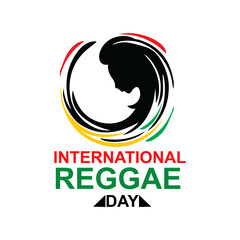 international reggae day vector background