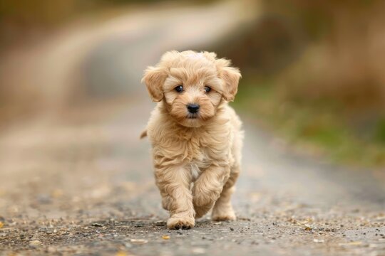 Adorable Mini Goldendoodle Puppy - A Cute Pet Dog to Melt Your Heart