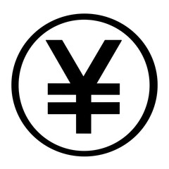 Japanese yen symbol Icons illustration