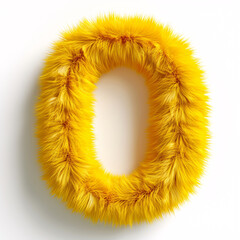 wreath of yellow fur