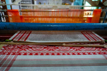 Gamusa weaving machine of Assam 1 shot by Sony ALPHA ILCE-6400 under natural light conditions