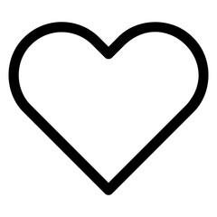 love line icon isolated on white background