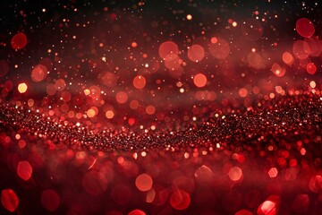 Glitter red background with lights and sparkles, high quality, high resolution