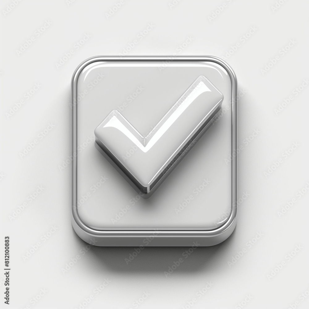 Poster square button with white arrow. generative ai